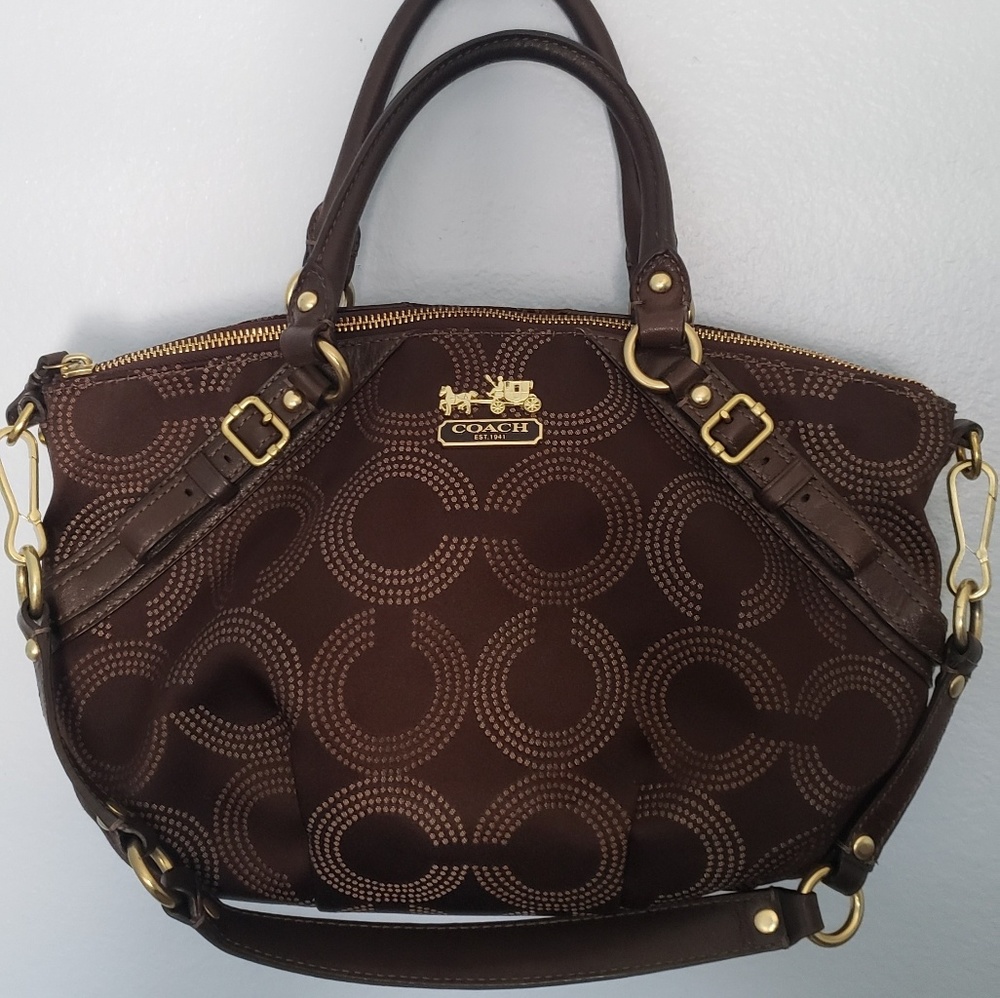 Coach Madison dotted OP ART Sophia handbag